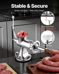 Manual Meat Grinder 304 Stainless Steel W/ Clamp Suction Sausage Maker. Fixed Price $120.99.