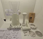 Gideon Hand Crank Manual Meat Grinder Heavy Duty Stainless Steel Blades. Fixed Price $32.00.