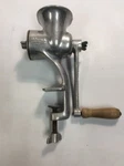 Vintage Aluma J Sebo & Co Crank Meat Food Grinder Wood Handle. Fixed Price $29.99.