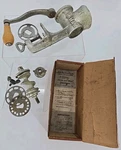 Vtg Universal Food And Meat Chopper No. 1551 Original Box Vintage W/ Directions. Fixed Price $32.90.