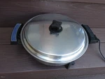 Vintage Webalco By West Bend Electric Skillet Liquid Core Stainless Usa 7209. Fixed Price $40.00.