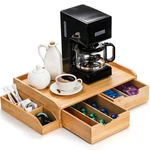 Bamboo Drawer Organizer For Coffee Pod, K Cup Counter, Tea Bag .... Fixed Price $51.29.