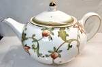 Wedgwood Oberon Teapot With Tag. Fixed Price $296.00.