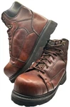 Gander Mountain Rugged Force Leather Work Boots Mens 10.5 Brown Steel Toe. Fixed Price $49.95.