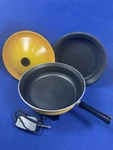 Vintage West Bend Electric Mcm Harvest Gold Skillet. Tested! Working! Euc. Fixed Price $69.95.