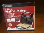 Kitchen Gourmet White Electric Maker Non Stick Perfect Waffles Easy Clean. Fixed Price $14.50.