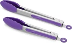 Set Of Kitchen Tongs 9-INCH & 12-INCH, Premium Stainless Steel Bpa Free Silico. Fixed Price $16.66.