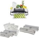 Nesco Deluxe Food VS-12 Vacuum Sealer, 130 Watts & VS-07V Ba. Fixed Price $154.99.