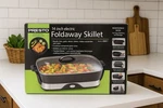 Presto 16-INCH Electric Foldaway Skillet With Tempered Glass Lid & Removable Bas. Fixed Price $102.24.