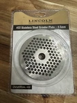 #22 Stainless Steel Grinder Plate 4.5MM Lincoln Outfitters Sku #31200053. Fixed Price $12.74.
