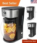 Brentwood Iced Tea/coffee Maker - 64OZ Capacity, Compact Design For Any Kitchen. Fixed Price $138.98.