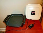 Presto 11" Electric Skillet Fry Pan W/ Dent Resistant Evernu Cover Model # 06617. Fixed Price $24.99.