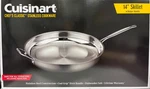 Cuisinart 722-36H Chef's Classic 14-INCH Helper Handle Skillet, Stainless Steel. Fixed Price $64.99.