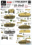 SRD35841 1:35 Star Decals Waffen Ss-stug Part 2 Iii Ausf F8/G & Iv. Fixed Price $13.24.