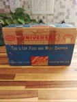 Vintage Universal Tab-l-top Food Meat Chopper Grinder Retro W/ Box. Fixed Price $25.99.