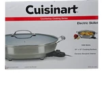 Cuisinart CSK-150NAS Oval Electric Skillet 1500W Nonstick Brushed Stainless. Fixed Price $179.99.