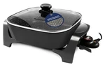 Elite Gourmet 7.5 Quart Electric Skillet Non Stick Black With Glass Lid 1200W. Fixed Price $62.24.