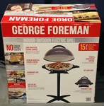 George Foreman 15 Serving 240 Sq. Inch Indoor/outdoor Electric Grill W/stand. Fixed Price $299.99.