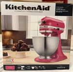 Cook For The Cure! Kitchenaid Stand Mixer Flamingo Rare Color With Attachments. Fixed Price $598.99.