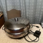 Farberware Stainless Steel 12" Electric Skillet High Dome Pan 344A Tested. Fixed Price $34.99.