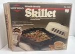 Vintage West Bend 12" Electric Skillet Non-stick Surface #1440. Fixed Price $89.99.