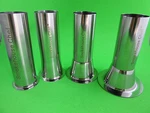 Wide Mouth Meat Grinder Stuffing Tube Funnel Stainless Steel 6" Long X 2". Fixed Price $27.60.