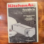 Kitchen Aide 3-PIECE Pasta Roller Cutter Set Model Kpra. Fixed Price $130.00.