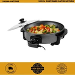 Ovente 113 Sq Black Electric Skillet Nonstick Frying Pan Glass Lid SK11112B. Fixed Price $30.99.