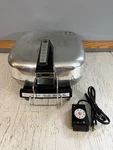 Vtg 1970S Hoover Stainless Steel Fry Pan Electric Skillet B3009 Silver. Fixed Price $32.00.