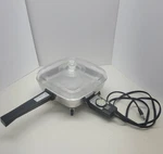 Presto Automatic Electric Fry Pan Skillet SS-34 Glass Lid Vintage 1950S Tested. Fixed Price $75.99.