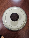 Vtg Sears Range Craft 6.5" Inside Edge Pot Pan Lid Harvest Wheat Cast Aluminum. Fixed Price $10.62.