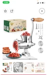 Huanyu Meat Grinder Manual Stainless Steel, Multifunctional. Fixed Price $69.99.