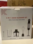 Hand Blender Stick Koios Immersion 12-SPEED 5 In With Whisk Frother. Fixed Price $29.95.