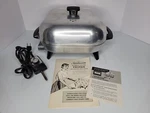 Vintage Sunbeam Electric Frypan Skillet W/teflon Coating Immersible Aluminum Lid. Fixed Price $39.99.
