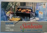 1990 Vintage Unopened New Sunbeam Tabletop Electric Grill Indoors Nos Model 1120. Fixed Price $129.00.