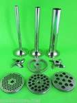 #22 9 Pc Set Meat Grinder Plate Knife Tubes Weston & Cabelas Hp #08-2201-W. Fixed Price $136.75.
