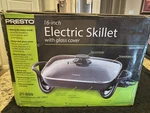 Presto 06852 16-INCH Electric Skillet With Glass Cover. Fixed Price $25.99.