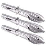 Hinmay Small Stainless Steel Serving 7-INCH Salad Tongs, Set Of 3 (silver). Fixed Price $14.09.