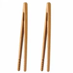 I-mart Toast Tongs Bamboo 7 Inch Set Of 2 Wooden For Pcs, Brown. Fixed Price $6.10.