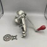 Vintage Maid Of Honor 4703-15 Table Mount Meat Grinder NO.15 Red Handle. Fixed Price $19.95.