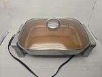 Bialetti Copper Titanium Ceramic Nonstick Electric Skillet Model Tsk 2231QG. Fixed Price $40.50.