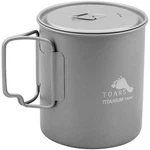 Toaks Ultralight Titanium Camping Cook Pot With Foldable Handles Lid - 750ML. Fixed Price $26.00.