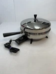 Farberware Stainless Steel Fry Pan 310-B, 12" Skillet W/ Dome Lid, Works Well. Fixed Price $28.99.