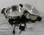 Vtg Webalco 11" Electric Skillet Stainless Steel W/ Dome Liquid Core Tested Usa. Fixed Price $38.88.