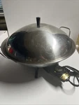 Vtg Farberware Stainless Steel Electric Wok 303 Heat Rack Works. Fixed Price $28.49.