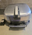 Hoover Vtg Electric Stainless Steel Fry Pan 8668 Broiler Lid, Warming Tray, Rack. Fixed Price $59.99.