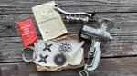 Chop-rite #10 Meat Grinder W/ Sausage Stuffing Tube Fine & Hamburger Plates. Fixed Price $60.00.