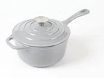 Hawok Enameled Cast Iron Saucepan 2.65 QUART/2.5-LITERS Gray. Fixed Price $37.99.