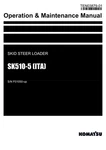 Komatsu SK510-5 Ita Skid Steer Loader Operators Maintenance Manual Sn F01050-UP. Fixed Price $89.00.