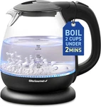 Elite Gourmet EKT1001 Electric 1.0L Bpa-free 1100W Glass Kettle Cordless 360 Ba. Fixed Price $24.66.